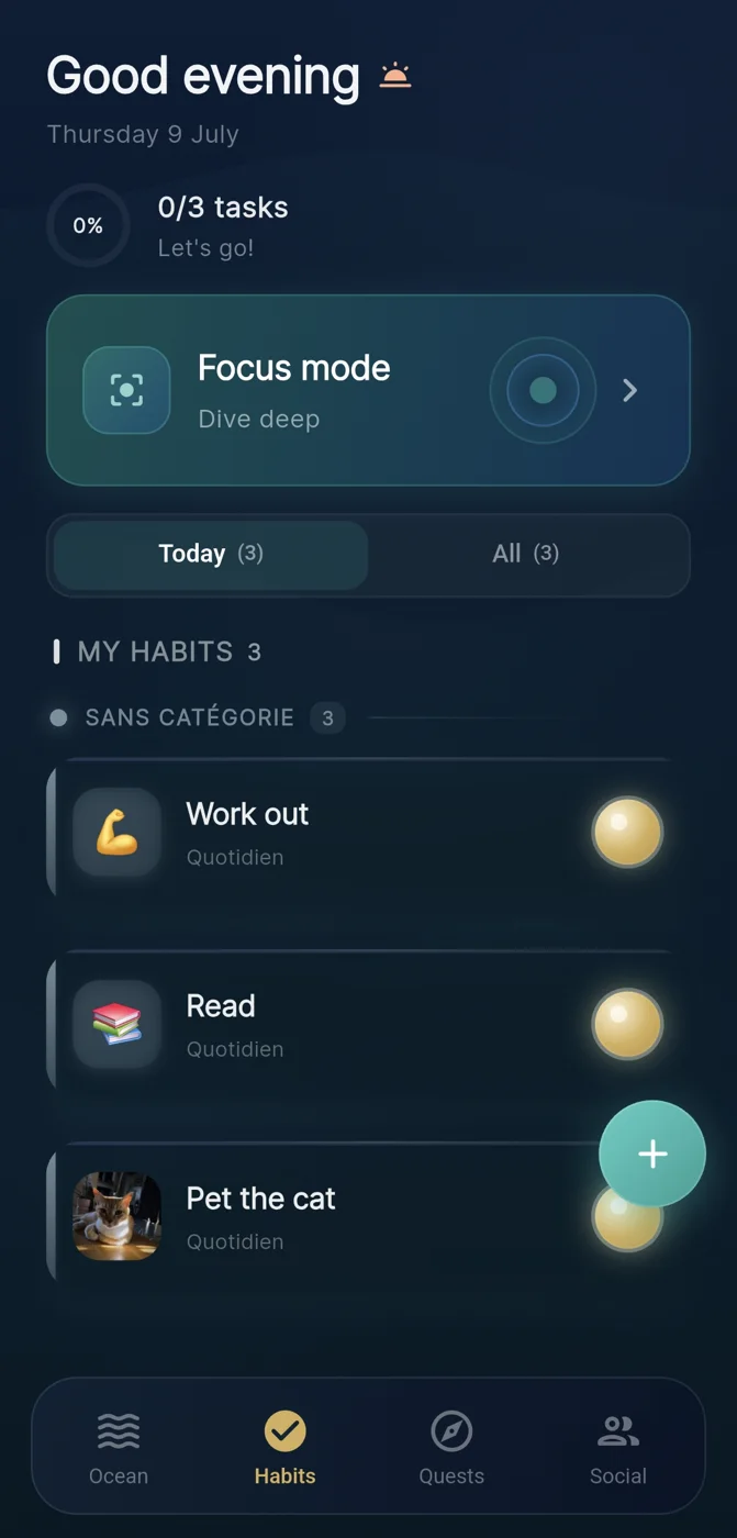 Today’s habits, each with its pearl